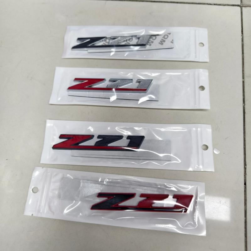 AABHC1 2pcs car styling 3d Metal Logo Z71 Emblem Car Front Grille Badge Sticker For Chevrolet Tahoe Colorado Silverado Accessories