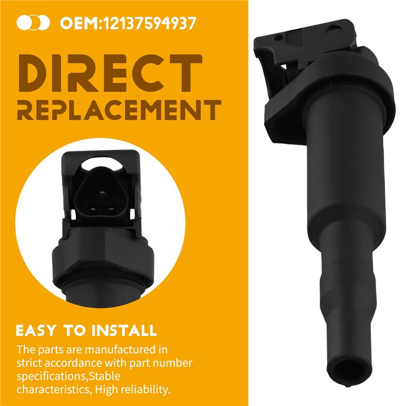 Ignition Coil 0221504470 12137594937 12137562744 12137571643 For BMW 325I 325Ci 328I 330Ci 335I 525I X3 X5 M5 M6 Z4-M53K