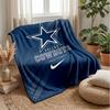 Dallas Cowboys Flannel Fleece Blanket Cozy Warm Throw Blanket For Couch Bed Travel All Season Use