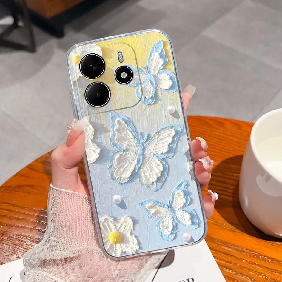 Забавные черные задние крышки для кота для Redmi Note 14 Pro Plus A3 K80 Pro A4 14R новый чехол для телефона эстетический дизайн жидкий силиконовый мягкий корпус для Redmi бампер