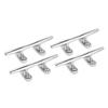 4PCS 4in Dock Cleat 316 Stainless Steel High Polished Boat Mooring Cleat for Yacht Ship Marine Desk