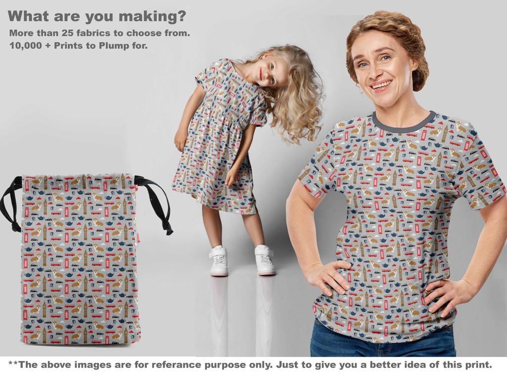 oneOone Ткань Cotton Flex Gray Fabric Floral & Puppies Fabric For Sheeting Printed Craft Fabric By The Yard 40 Inch