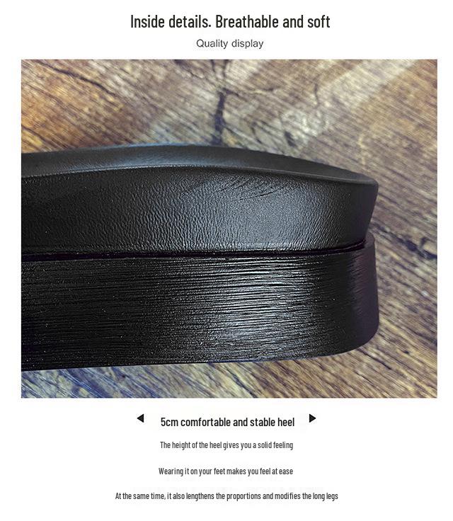 Women's Summer 2023 Beaded Platform Sandals: Versatile, Thick-Soled, Height-Boosting Beachwear