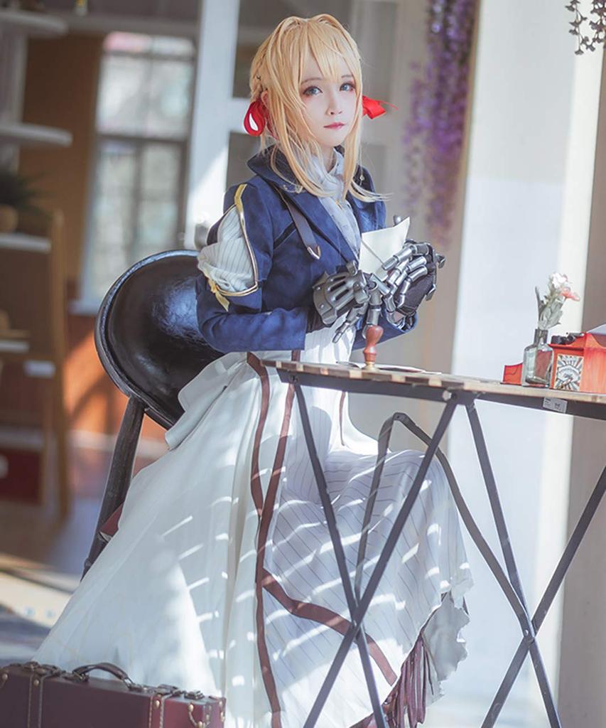 Платье для косплея Violet Evergarden с париком [milky time]