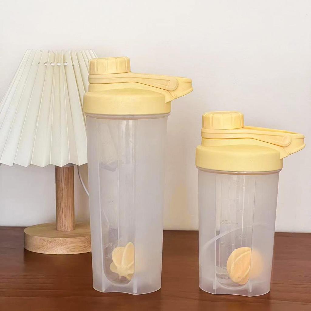 Пластиковый стакан PP для протеиновых коктейлей и смузи со шкалой - Идеально подходит для фитнеса и замены приема пищи