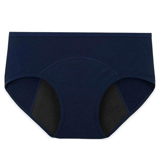 Модные трусы для менструации с водонепроницаемым слоем, дополнительная защита, мягкие, однотонные, герметичные трусы для менструации для ношения внутри