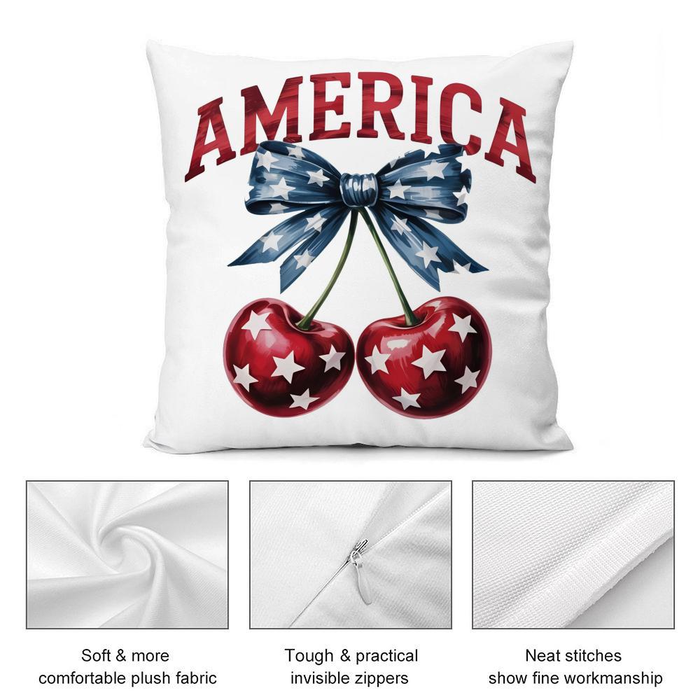 Happy th Anniversary Cushion Cover Soft Plush Fabric DoubleSided Printed Cushion Covers for All Seasons Modern Home Decor