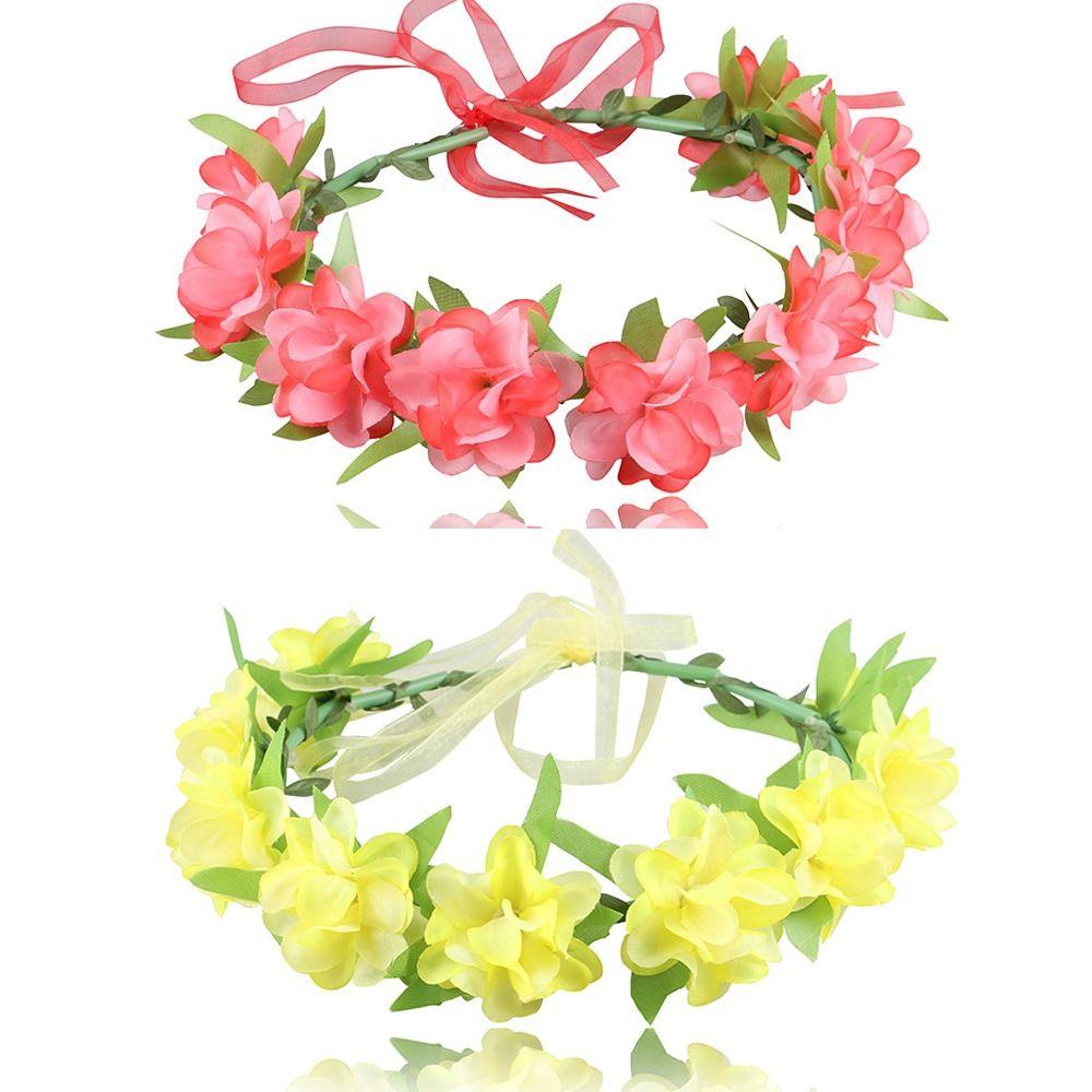 Аксессуары для волос Цветок Ободок для волос Цветная Корона Свадебная Повязка для волос Женщина Девушка