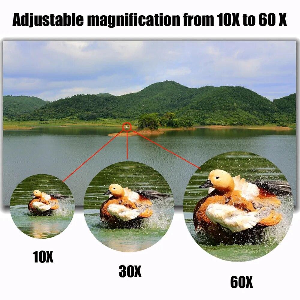 Professional Binoculars 20-180x100 Wide-angle Telescope Ipx4 Waterproof Long-distance Night Vision Scope Travel Hiking Equipment