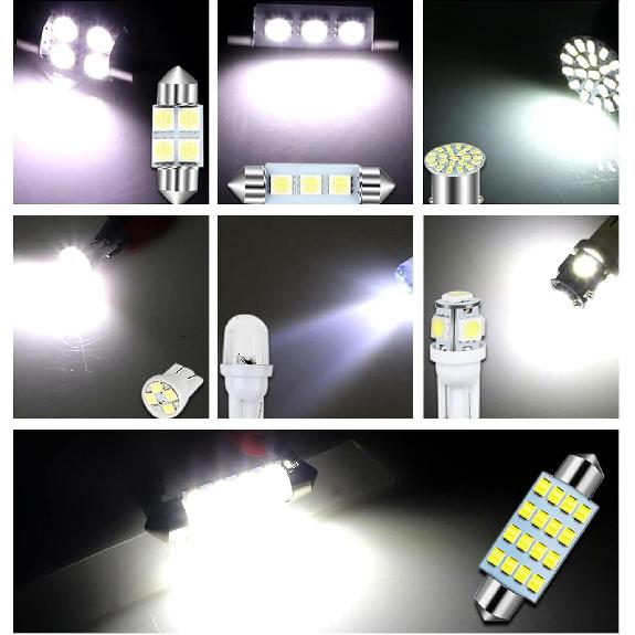 42 PCS Car Interior LED Light Combination Set, T10 31 mm 36 mm 41 mm Reading Light License Plate Light, Super Bright Lighting Bulb, Universal for