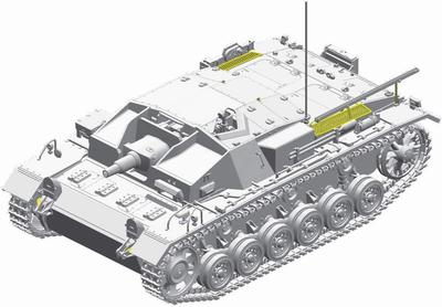 Platz Dragon WWII Немецкая армия III Тип с Magic Track Пластиковая модель DR6851MT 1/35 Штурмовое орудие C/D
