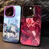 B-Blue Archive Аниме Анимация Чехол для телефона Для iPhone17,16,15,14,13,12,11 Plus,Pro Max Цветной Посеребренный Внутренний Чехол