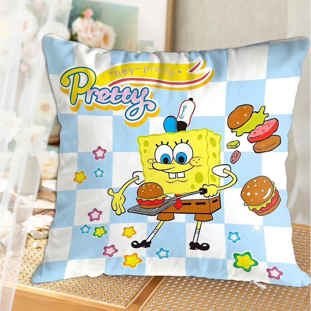 Kawaii SSpongebobs High Quality Luxury Cushion Cover x Personalized Gift Decorative Pillowcase Sleeping Pillows