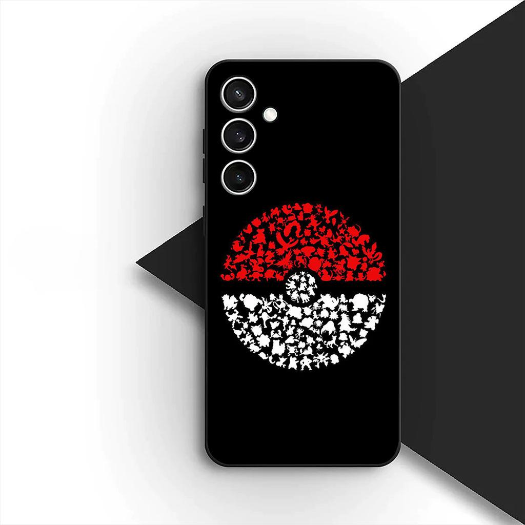 Cover for Samsung Galaxy S24 S25 S23 FE Ultra Plus S7 Edge S25+ S23+ A56 5G Casing Phone Case Lovely P-Pokemons P-Pikachus GO