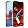 Прозрачный чехол для телефона с изображением пистолета и пуль для Redmi 10c Note 11 11T 8A 9A 9C 8 9 10 K40 Plus 12 Pro 4G Мягкая защитная крышка Capas
