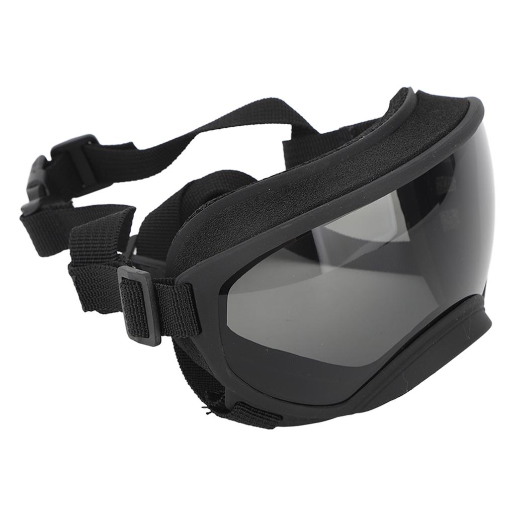 Large Dog Sunglasses UV Protection Windproof Anti Fog Adjustable Dog Goggles for Outdoor Dogs Eye Safety Grey