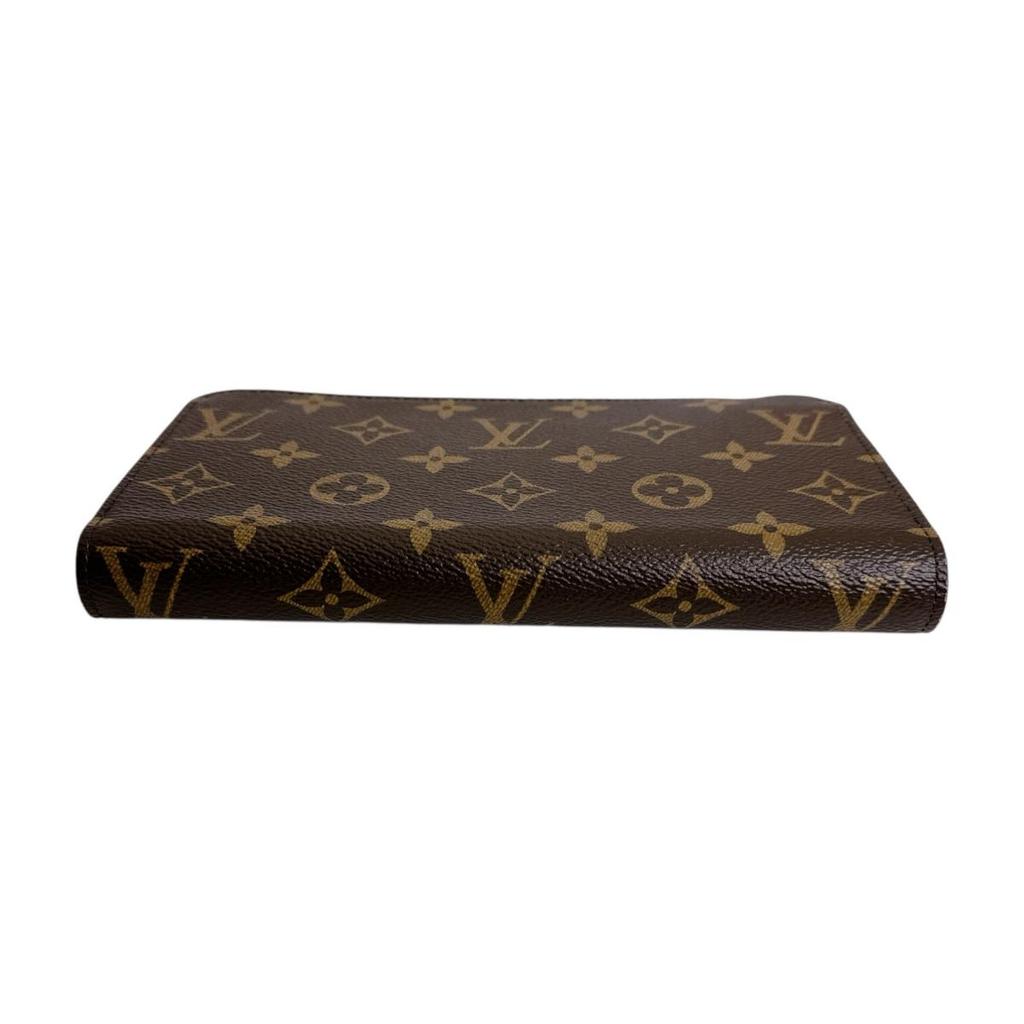LOUIS VUITTON Monogram Zip Around Long Wallet purse Monogram canvas Brown M60017 Used