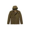 Solid Color Hooded Outdoor Jacket Men Jacket Dark-Olive-Green A2MW4-302