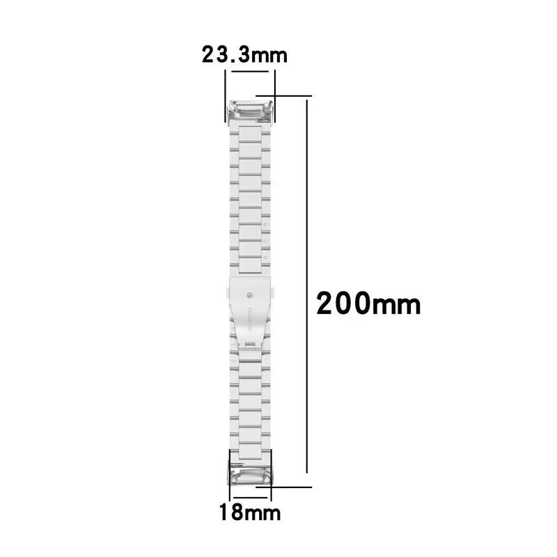 Stainless Steel Strap for Fit Bit Charge 5 6 Metal Loop Smart Wristband Replacement Bracelet Correa for Fitbit Charge 6 5