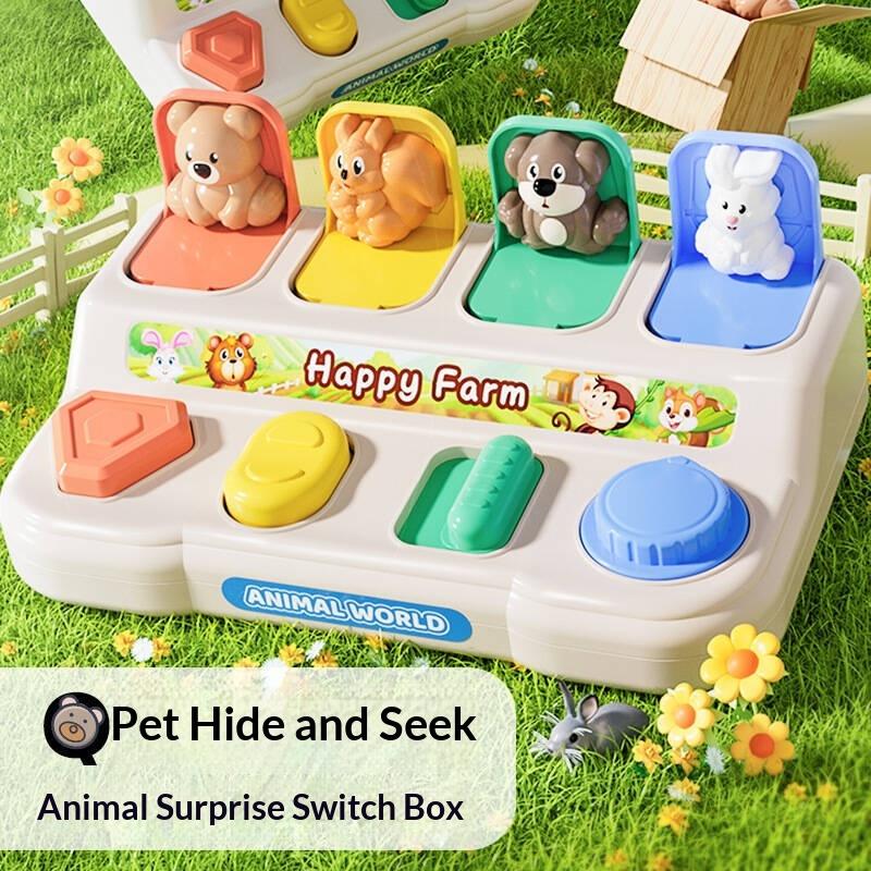 Интерактивные игрушки для малышей, животные, развивающие игрушки, раннее образование, сенсорная игрушка, безопасная для детей 1-3 лет, подарок на праздник