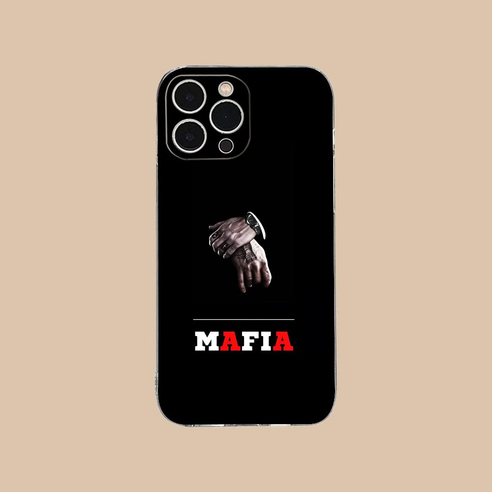 Чехол для iPhone 17 16 15 14 13 12 11 X XR XS Air Pro Max Plus Mini с дизайном Итальянской Мафии, мягкий прозрачный чехол из ТПУ