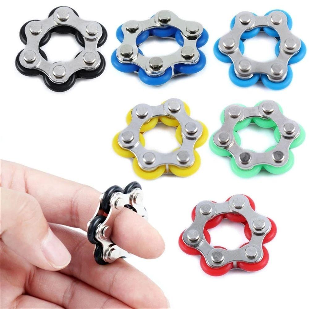 Antistress For Autism ADHD ADD Anti Stress Bike Chain Toy Hands Toys Sensory Toys Fidget Chain Toys