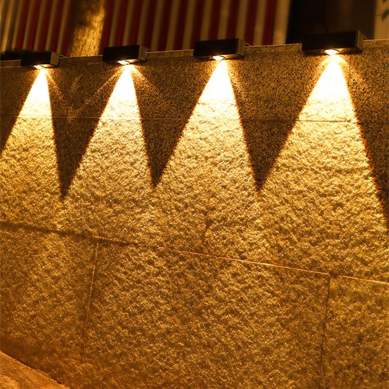 Светодиодные солнечные садовые светильники, супер яркие водонепроницаемые светильники на солнечных батареях, балконные лестницы, уличное освещение, уличные светодиодные светильники с солнечным светом