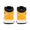 Air Jordan 1 Mid GS University Gold Kids Sneakers White Black 554725-170