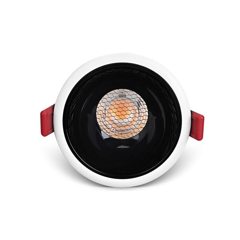 Anti-glare Recessed Ceiling Downlight Lamp 7W 9W 12W 15W 18W 25W Honeycomb Cob Led Spot Lights Ceiling Fixtures Lighting 85-265V