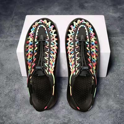 Новые дышащие сандалии размера 35-46, женские модные повседневные тканые сандалии, пляжная женская обувь, обувь для пар