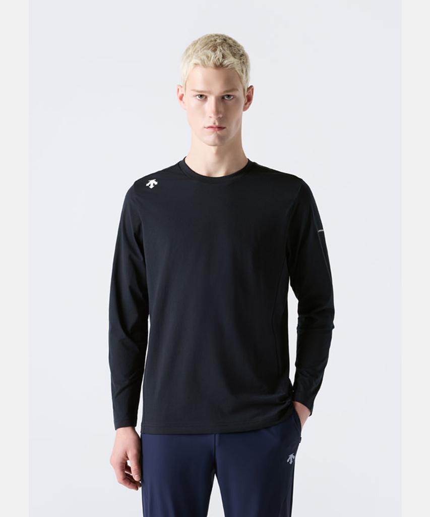 DESCENTE Men'S Turflite Long Sleeve T-Shirt Black Sr321Ttl72
