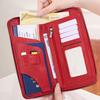 Кошелек с RFID-защитой на молнии Держатель для дорожных документов Органайзер для паспортов Держатель для карт с ремешком на запястье для мужчин, женщин, для семейного отпуска