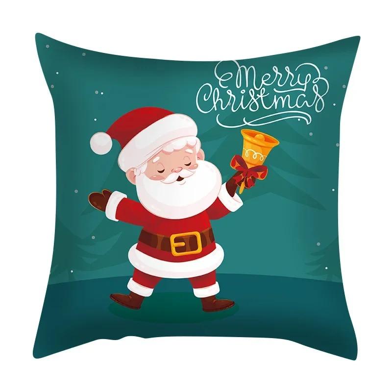 Christmas Themed Pillowcases Car Accessories Office Santa Claus Living Room Sofa Home Pillowcases
