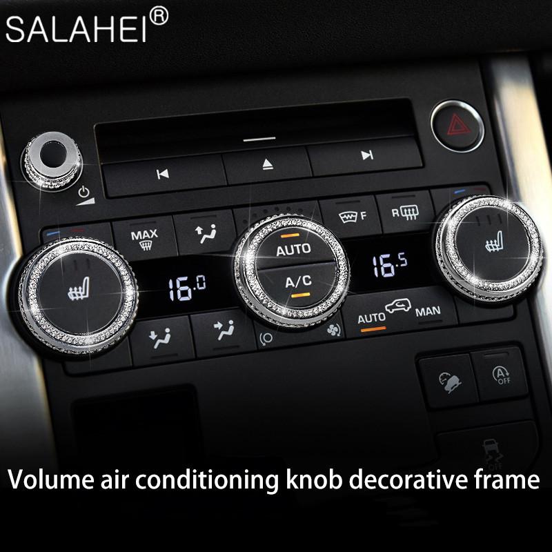 Автомобильные хрустальные стразы, внутренняя наклейка на руль, мультимедийные ручки для Land Rover Range Rover Evoque 2014-2018