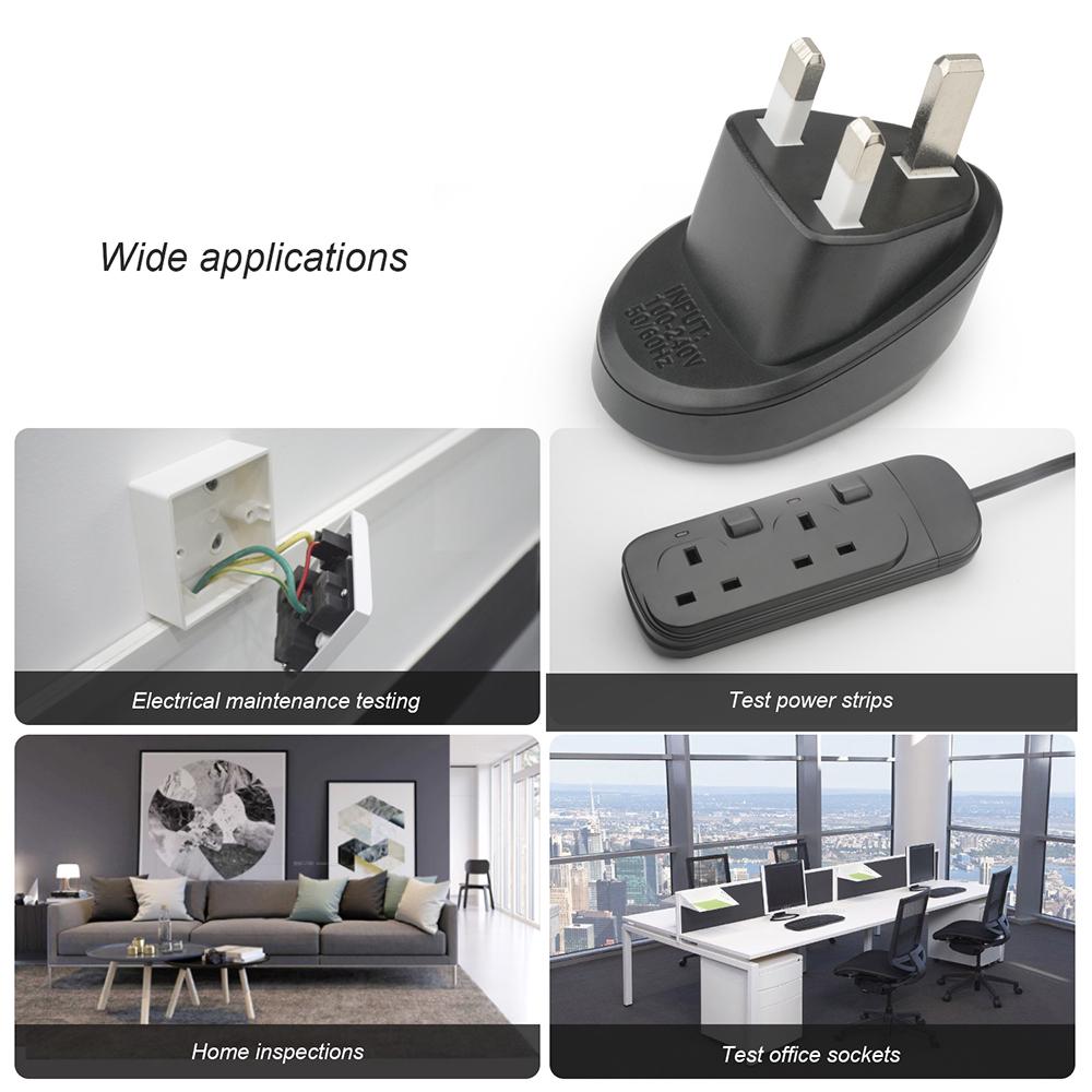 Усовершенствованный тестер электрических розеток MESTEK RCD, автоматическая схема тестирования нейтрального провода под напряжением