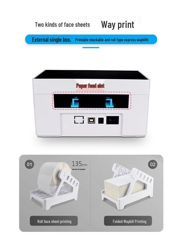 Youku TDL407H Портативный беспроводной Bluetooth 4" термопринтер для этикеток