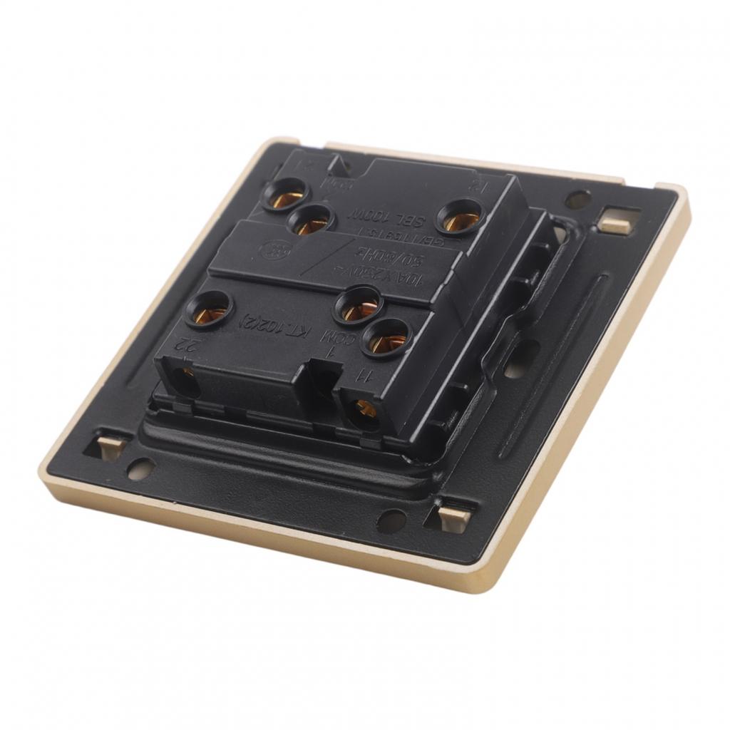 Retro Design Vintage Brass Switch Retro Light Switch Self-Locking Mechanism