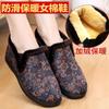 Old North Cloth Shoes Female Mother Cotton Shoes In Winter the Elderly Non-slip Soft Sole Velvet Warm Old Lady Grandma Shoes