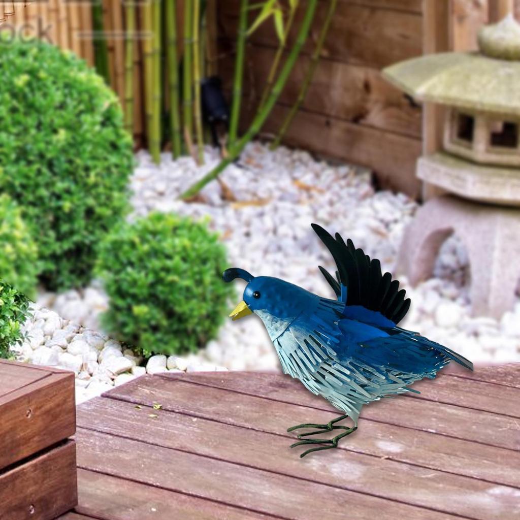 Simulation Robin Statue Realistic Cute Multipurpose Crafts Decorative Iron