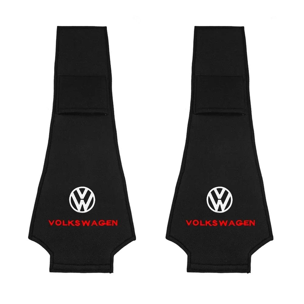 1/2PCS Car Headrest Cover Seat Accessories Car Styling Accessories For VW Golf Polo Jetta Passat Tiguan Beetle Touran Polo 7UED