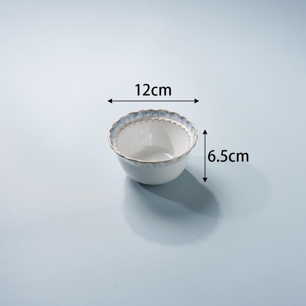 Чувствуй! Набор посуды с синим кружевом: Стейк, Завтрак, Западная кухня, Десерт, Фруктовые тарелки