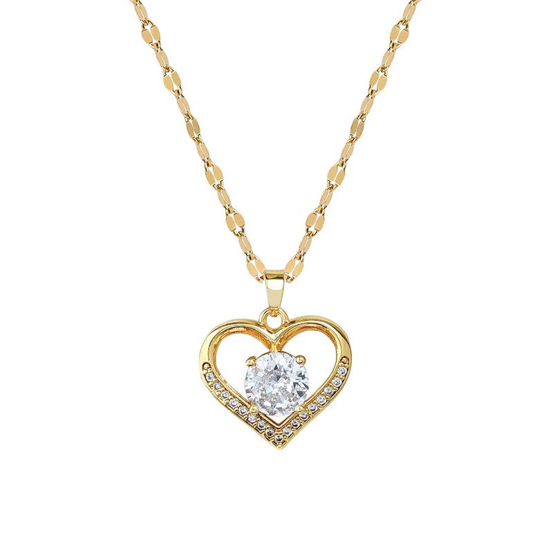 Титановая сталь ключичное ожерелье: Стильный, минималистичный подарок на день рождения с микроинкрустациями