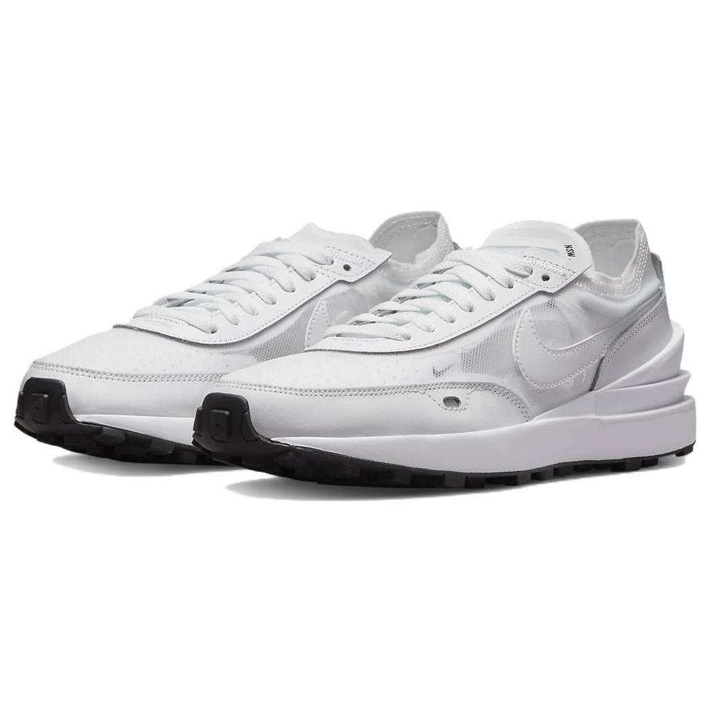 Nike Waffle One Белые Черные Женские Кроссовки DC2533-103