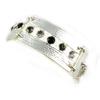 [F4035] - Designer Bracelet 'Illuminations' Black Silver