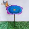 Bee Watering Station with Metal Stake Vivid Flower Design Simple Installation Hummingbird Food Holder Bird Feeder Decoration