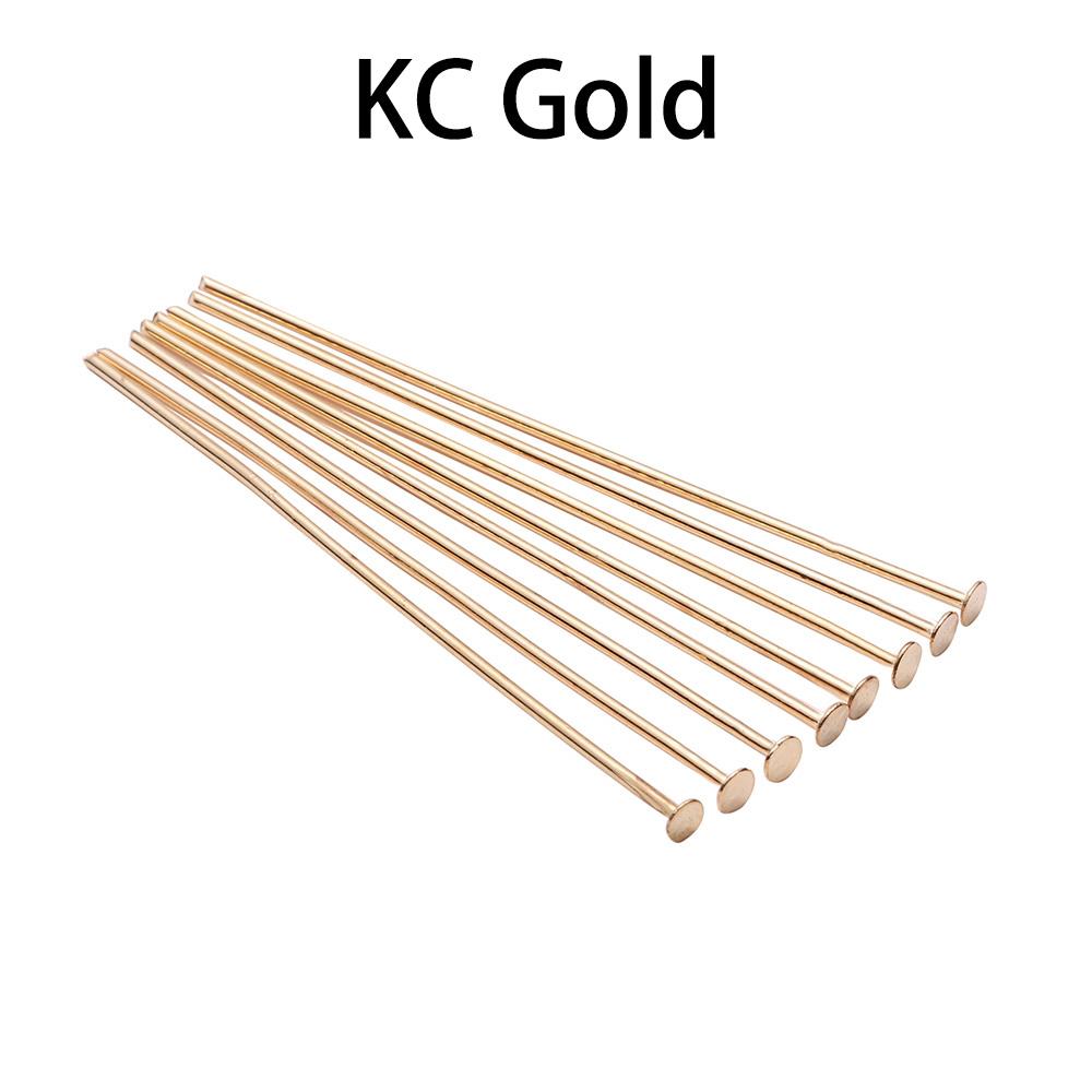 20 25 30 35 40 45 50 60 70 mm Metal Heads Eye flat Head Pin For DIY Jewelry Making Findings Accessories Bulk Wholesale Supplies