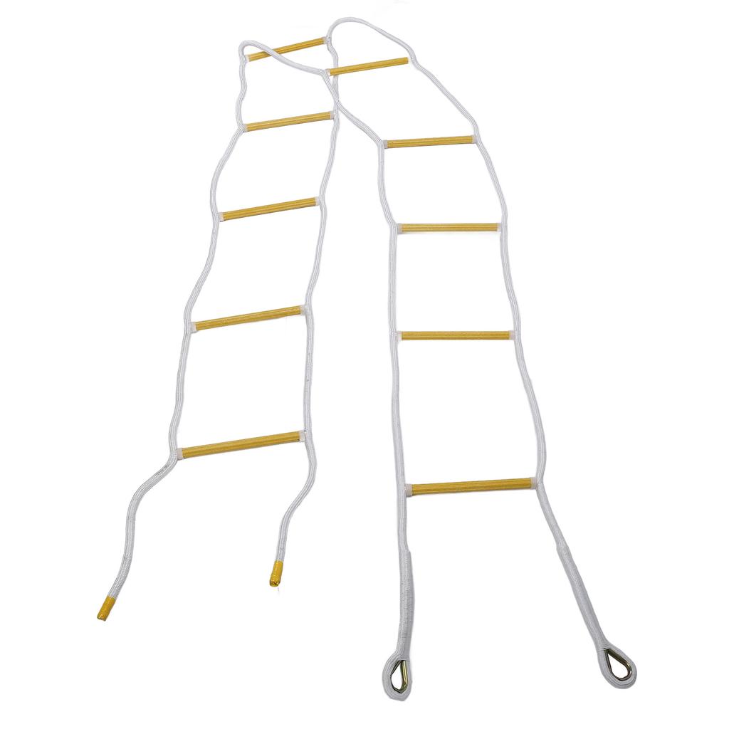 5 м пожарная лестница портативная нейлоновая 2000 фунтов подшипник быстро развертывается складная аварийная веревочная лестница