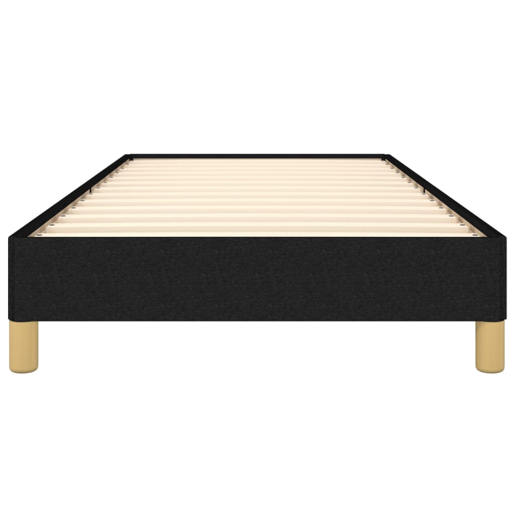 Bed Frame without Mattress Black 80 x 200 cm Fabric