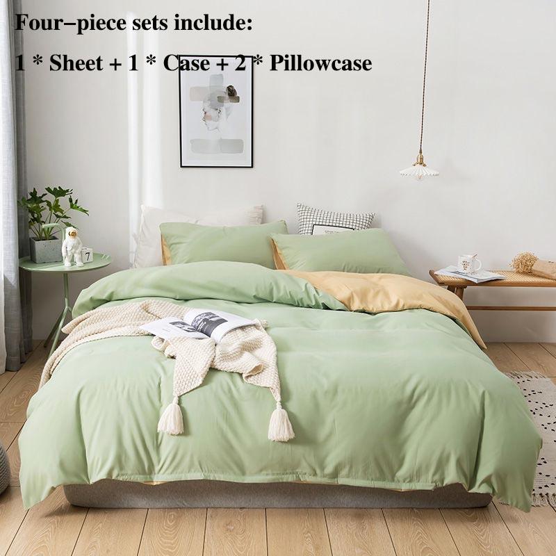 Кровать Четыре комплекта наволочек в рукаве Домашнее постельное белье 1,8 метра 2 метра Двуспальная кровать Fresh Princess Wind