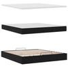 Ottoman Bed with Mattress & LEDs Black 180x200 cm Velvet